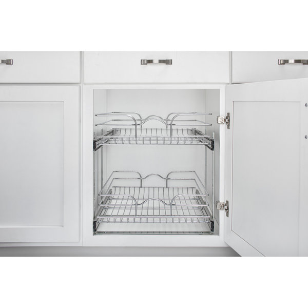 RevAShelf 2Tier Pull Out Wire Basket & Reviews Wayfair